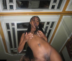 Nude ebony gf doing promiscuous