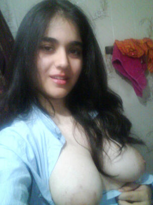Indian damsel takes self shots with