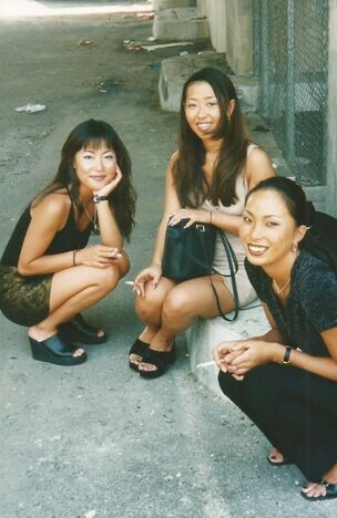 Asian-American nymphs Trio virgin