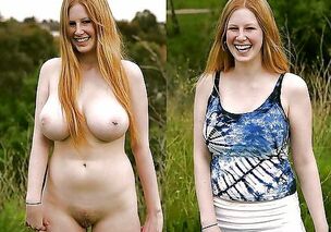 Huge-boobed gals before and after